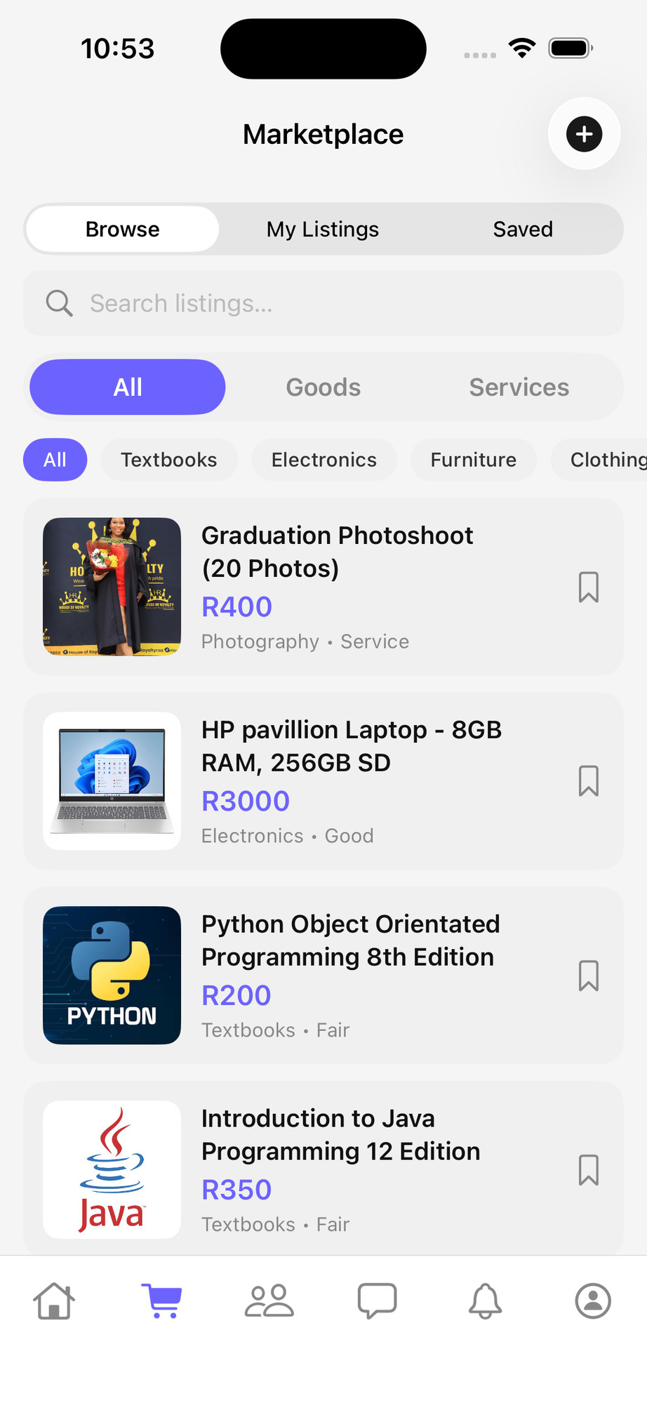 Marketplace — Student Core screenshot